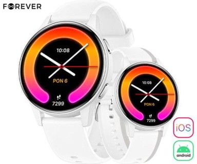 FOREVER Igo4 JW-600, 3,25 cm (1,28"), AMOLED, 2 remena, bijela